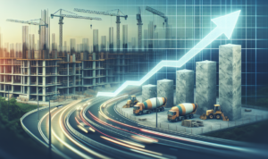 alt_text: Grafik kenaikan harga semen berdampak pada anggaran dan proyek pembangunan.