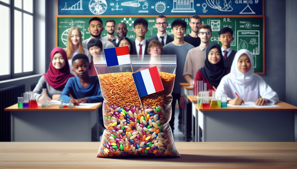 alt_text: "Inovasi Prancis-Indonesia: Beras pintar untuk edukasi pelajar."