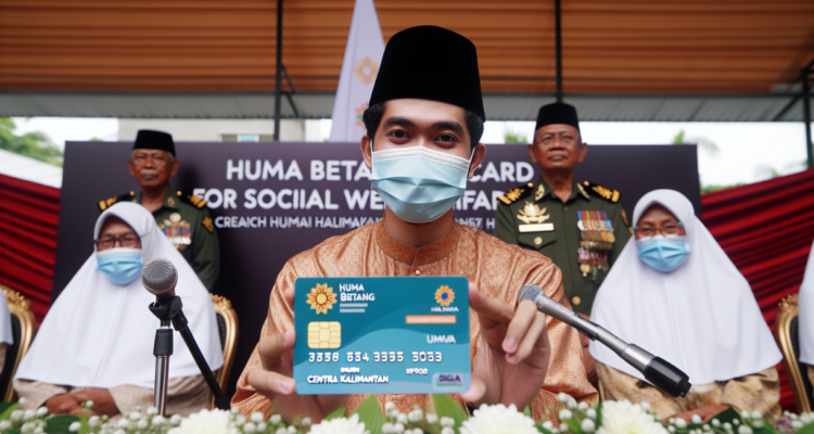alt_text: "Peluncuran Kartu Huma Betang untuk kesejahteraan sosial di Kalimantan Tengah."