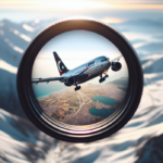 alt_text: Pesawat Libya dengan tanda hitam terbang melewati langit Turki, menandai jejak globalnya.