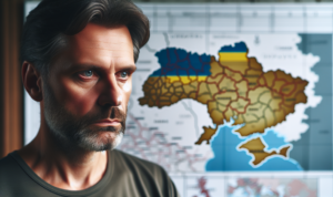 Alt_text: Putin di peta Ukraina, menggambarkan ambisi politik dan strategi teritorialnya.