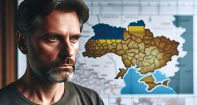 Alt_text: Putin di peta Ukraina, menggambarkan ambisi politik dan strategi teritorialnya.