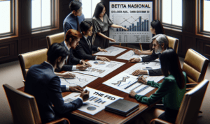 alt_text: "Diskusi pengaruh kebijakan The Fed terhadap ekonomi Indonesia dan nilai tukar Dolar AS."