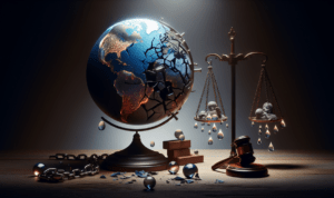 alt_text: Ilustrasi konsep inses, hukum, dan dampak emosional pada keluarga dalam skala global.