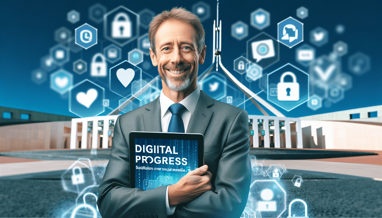 alt_text: Anak menggunakan medsos, diskusi batas usia dan dampak global teknologi digital.