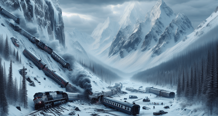alt_text: Kereta anjlok di Trans-Siberia, menyebabkan guncangan besar dan dampak global signifikan.