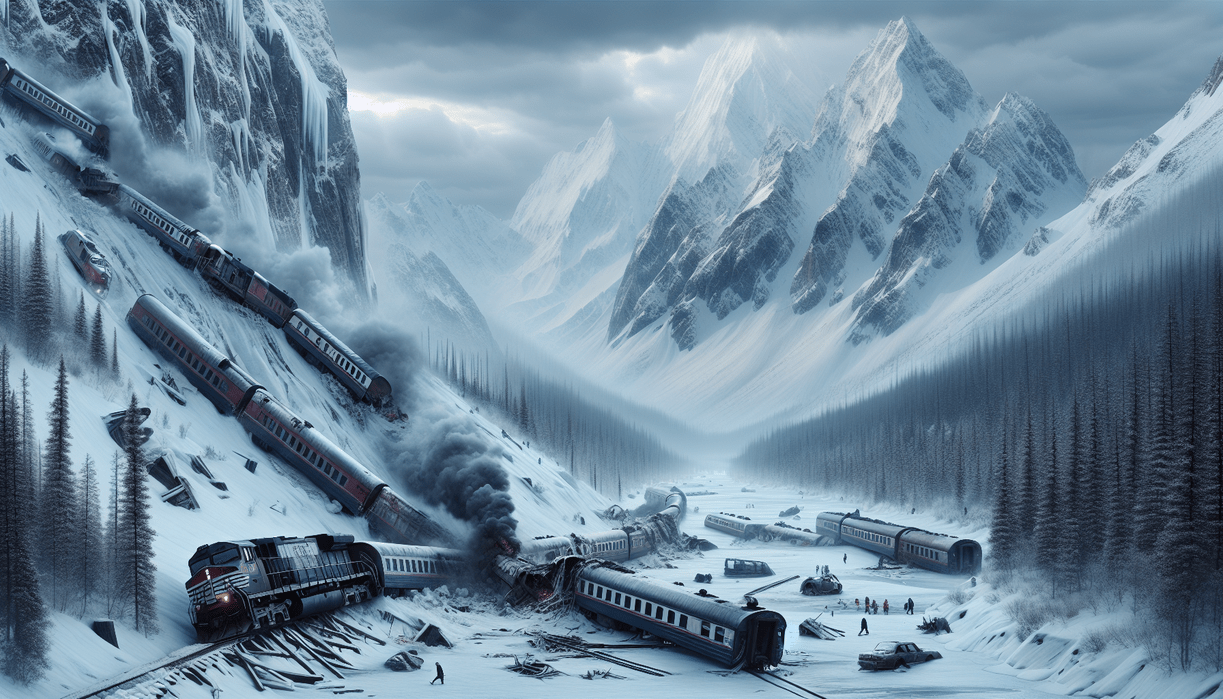 alt_text: Kereta anjlok di Trans-Siberia, menyebabkan guncangan besar dan dampak global signifikan.