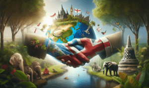 "alt_text": "Kerja sama iklim Indonesia-Inggris, bersama hadapi perubahan iklim."