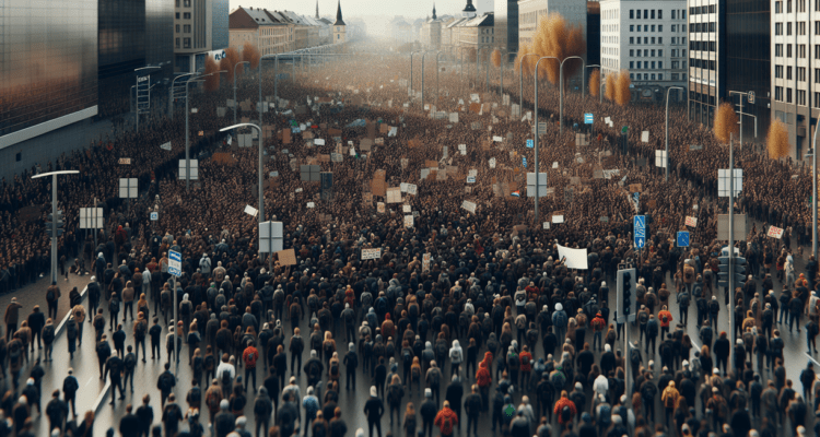 alt_text: Demo Iran akibat seruan Trump, massa protes luas, dampak global terlihat.