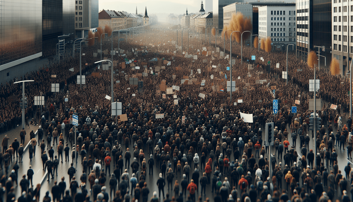 alt_text: Demo Iran akibat seruan Trump, massa protes luas, dampak global terlihat.