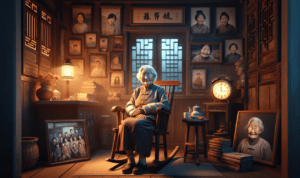 alt_text: Nenek Jiang Yueqin berbagi rahasia sehatnya meski sering begadang di usia 101 tahun.