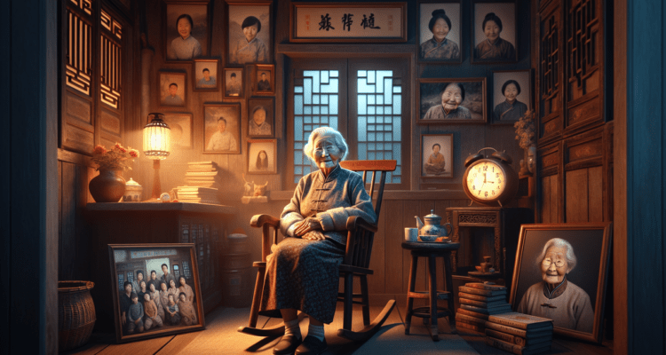 alt_text: Nenek Jiang Yueqin berbagi rahasia sehatnya meski sering begadang di usia 101 tahun.