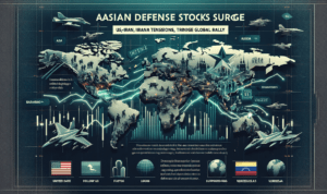 alt_text: Grafik saham naik, mencerminkan peningkatan saham pertahanan Asia di tengah gejolak.
