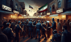 alt_text: Tas wanita di tengah kerusuhan Iran, mencerminkan perubahan wajah keamanan.