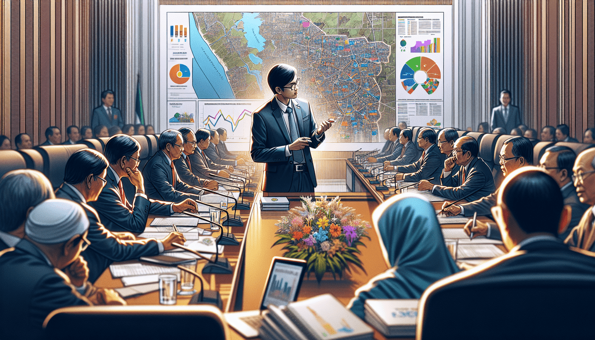 alt_text: Wakil Ketua DPRD Garut memaparkan arah RKPD 2027 di depan audiens.