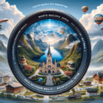 alt_text: Poster promosi pariwisata, kolaborasi Maluku Utara dan Austria, menggambarkan keindahan alam.