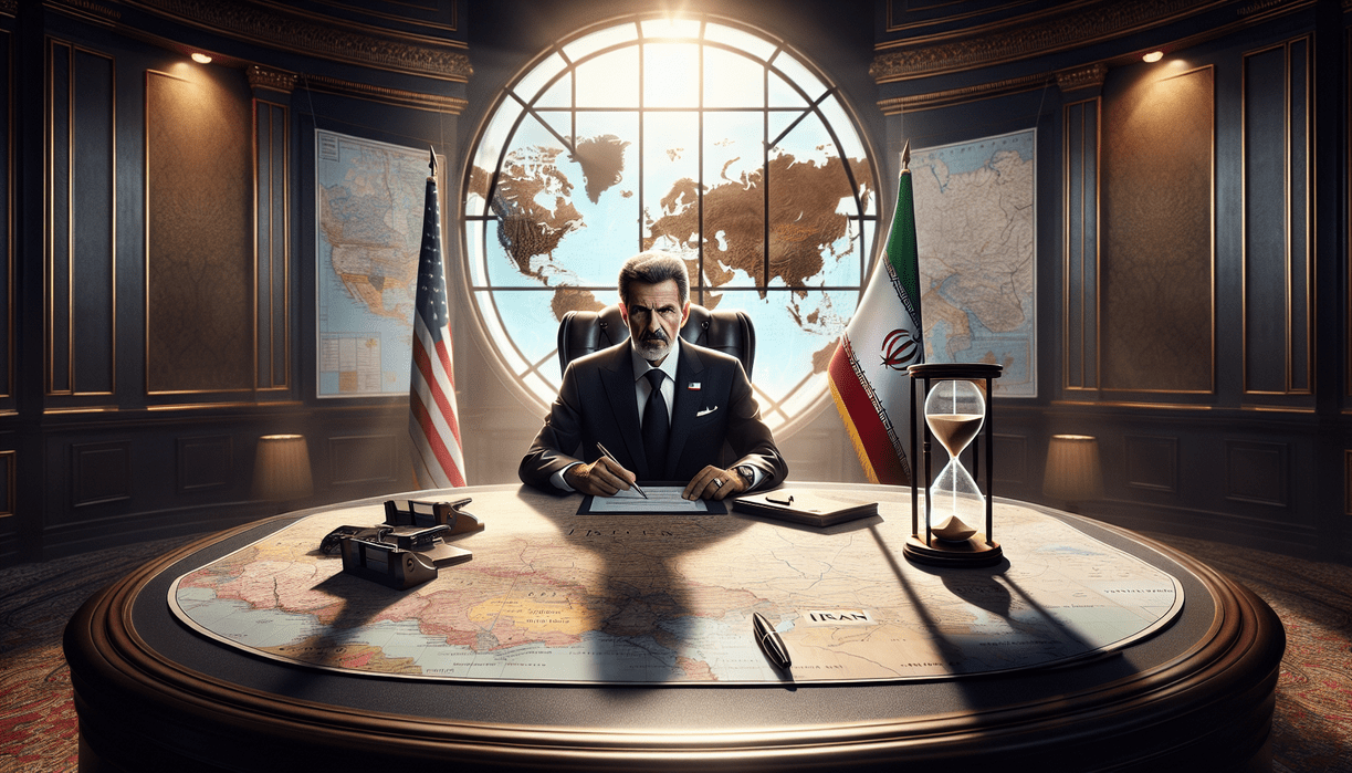 alt_text: "Peta dunia dengan sorotan ancaman Trump ke Iran, menunjukkan dampak global."