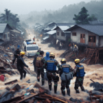 alt_text: Banjir besar di Pasirwangi akibat hujan deras, menunjukkan dampak bencana hidrometeorologi.