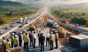 alt_text: Bupati Garut berdiskusi tentang proyek pembangunan Jalan Selatan untuk kemajuan daerah.