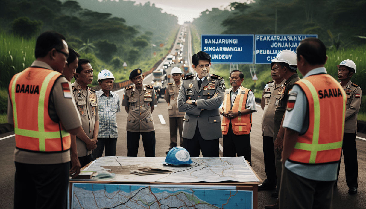 alt_text: Bupati Garut memimpin proyek pembangunan Jalan Selatan untuk meningkatkan akses regional.