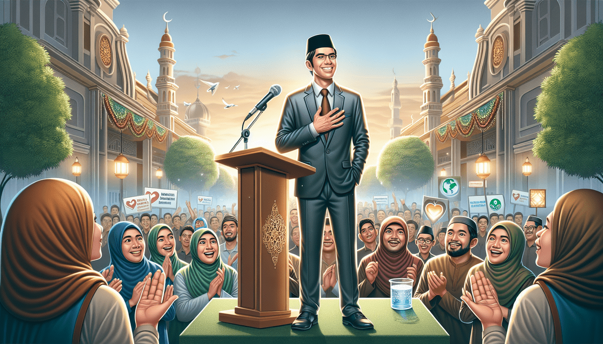 alt_text: Bupati Garut memimpin kegiatan kebersihan bersama warga selama bulan Ramadan.