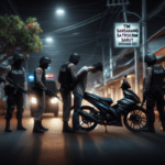 alt_text: Ilustrasi pencurian motor saat malam, menggambarkan ancaman baru dengan modus yang lama.