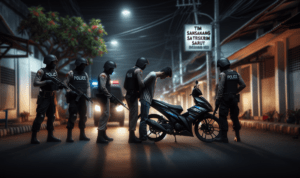 alt_text: Ilustrasi pencurian motor saat malam, menggambarkan ancaman baru dengan modus yang lama.