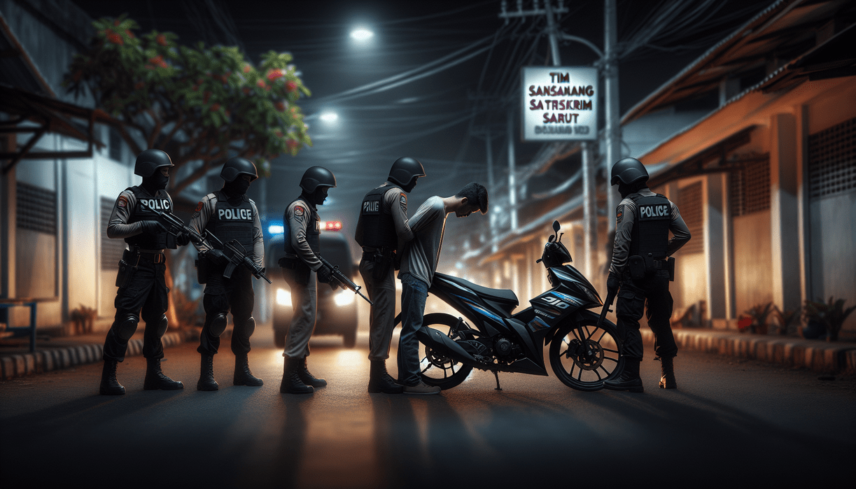 alt_text: Ilustrasi pencurian motor saat malam, menggambarkan ancaman baru dengan modus yang lama.