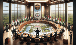 alt_text: "Panggung megah di Garut Plaza untuk Festival Ramadan 2026, ramai penonton dan dekorasi meriah."