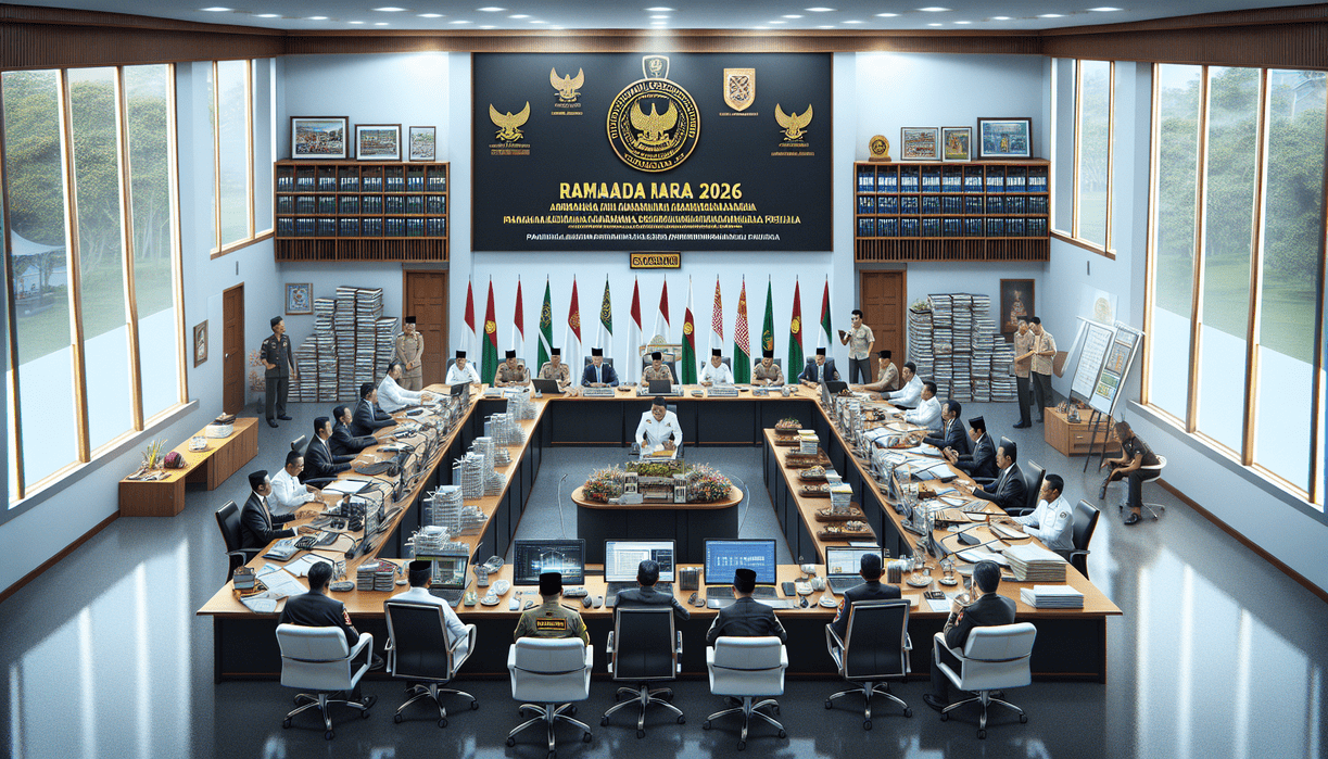 alt_text: Pemandangan malam Ramadan 2026 di Garut Plaza, ramai dengan lampu dan pengunjung semarak.