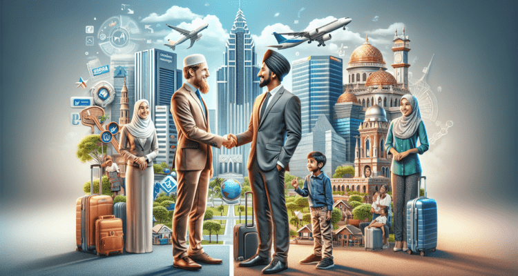 alt_text: Ilustrasi mudik Islami dengan kendaraan terlindungi, menampilkan suasana tenang dan aman.