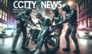 **alt_text**: Pelaku curanmor beraksi malam hari, warga terlelap, pentingnya meningkatkan kewaspadaan kota.