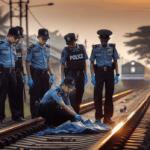 Alt_text: Polsek Kadungora menyelidiki kasus kecelakaan KA Cimuncang.