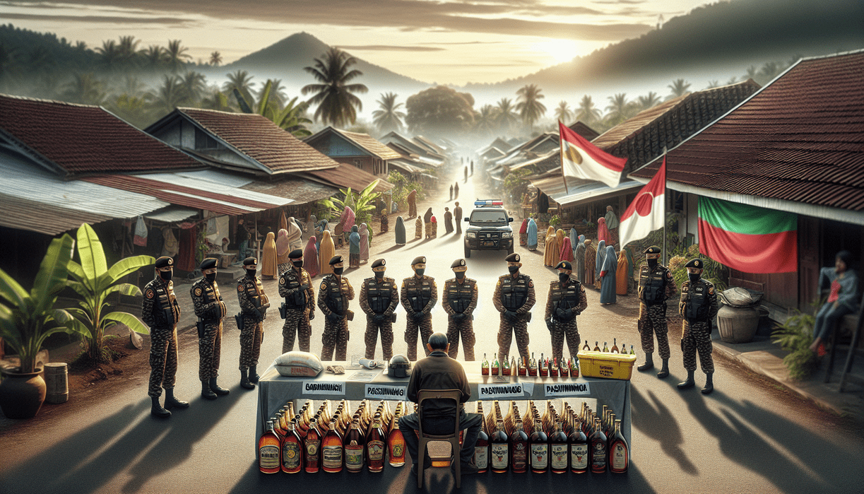 Polsek Pasirwangi dan Perang Sunyi Menjelang Ramadan alt_text: Poster Polsek Pasirwangi: Kampanye anti-keributan menjelang Ramadan.