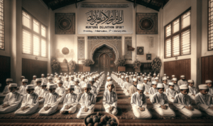 alt_text: Gambar Pondok Pesantren Darul Arqam di Garut dengan semangat mengajarkan ibadah haji sejak dini.