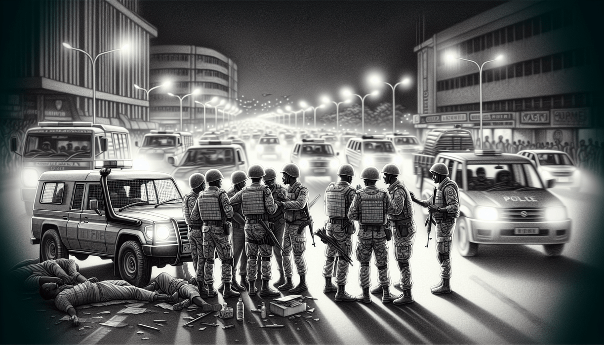 alt_text: Sat Samapta Polres Garut mengamankan jalan baru untuk meredam keresahan masyarakat.