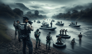 ```alt_text Sinergi Polsek Garut Kota bersihkan Sungai Cimanuk demi lingkungan lebih baik. ```