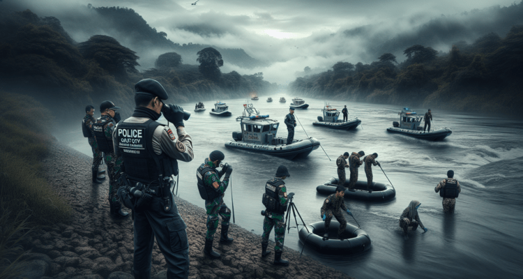 ```alt_text Sinergi Polsek Garut Kota bersihkan Sungai Cimanuk demi lingkungan lebih baik. ```