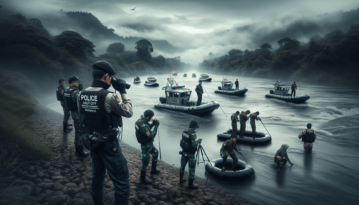 ```alt_text Sinergi Polsek Garut Kota bersihkan Sungai Cimanuk demi lingkungan lebih baik. ```