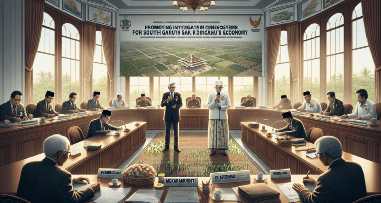 alt_text: Bupati Garut mendukung inovasi dalam pengembangan ekosistem jagung terpadu di daerahnya.