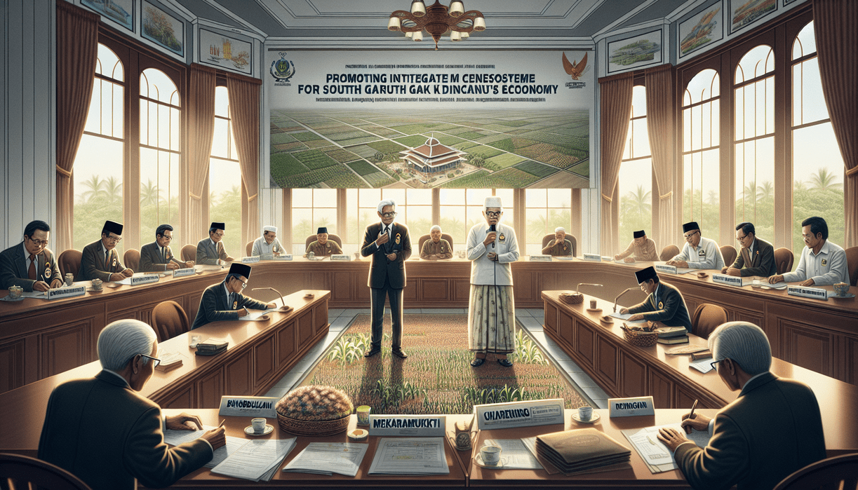 alt_text: Bupati Garut mendukung inovasi dalam pengembangan ekosistem jagung terpadu di daerahnya.