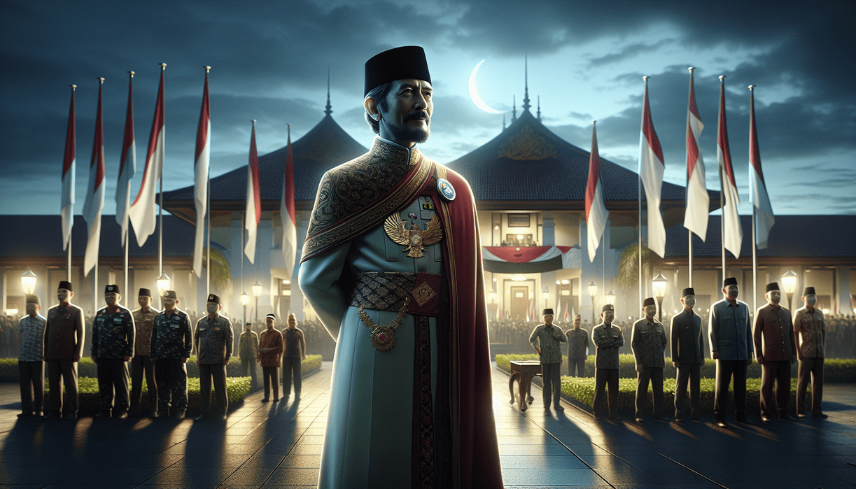 alt_text: Bupati Garut beramah tamah dengan warga saat malam Takbiran, menunjukkan sisi humanisnya.