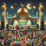 alt_text: Aksi Kemanusiaan Ramadan di Garut mendukung Palestina dengan penggalangan dana.