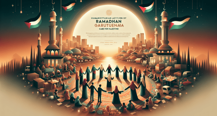 alt_text: Garuters menggalang dana dan bantuan untuk Palestina dalam aksi kemanusiaan Ramadan.