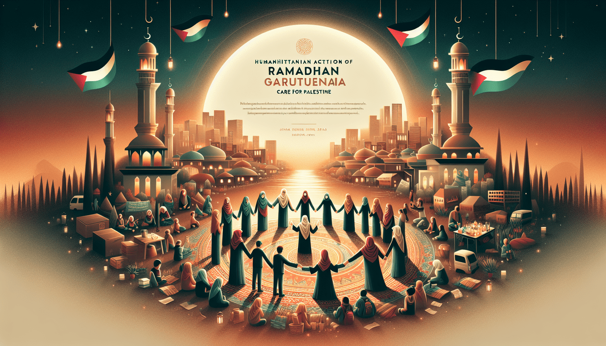 alt_text: Garuters menggalang dana dan bantuan untuk Palestina dalam aksi kemanusiaan Ramadan.