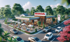 Bale Santai Honda Islami di Jalur Mudik Merak alt_text: Bale Santai Honda Islami di Jalur Mudik Merak, area istirahat nyaman bagi pemudik.