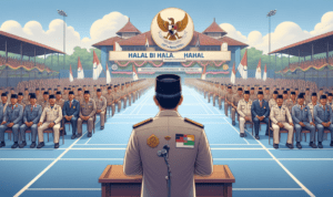 alt_text: Bupati Garut memimpin apel ASN untuk memperkuat disiplin dan etos kerja di lingkup pemerintahan.