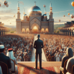 alt_text: Bupati Garut menyerukan persatuan saat merayakan Hari Raya bersama masyarakat.