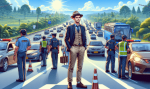 alt_text: Bupati Garut memantau langsung arus mudik di Jalur Utara saat puncak mudik.