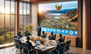 alt_text: Bupati Garut memegang sertifikat aset dalam acara peresmian lompatan tata ruang daerah.